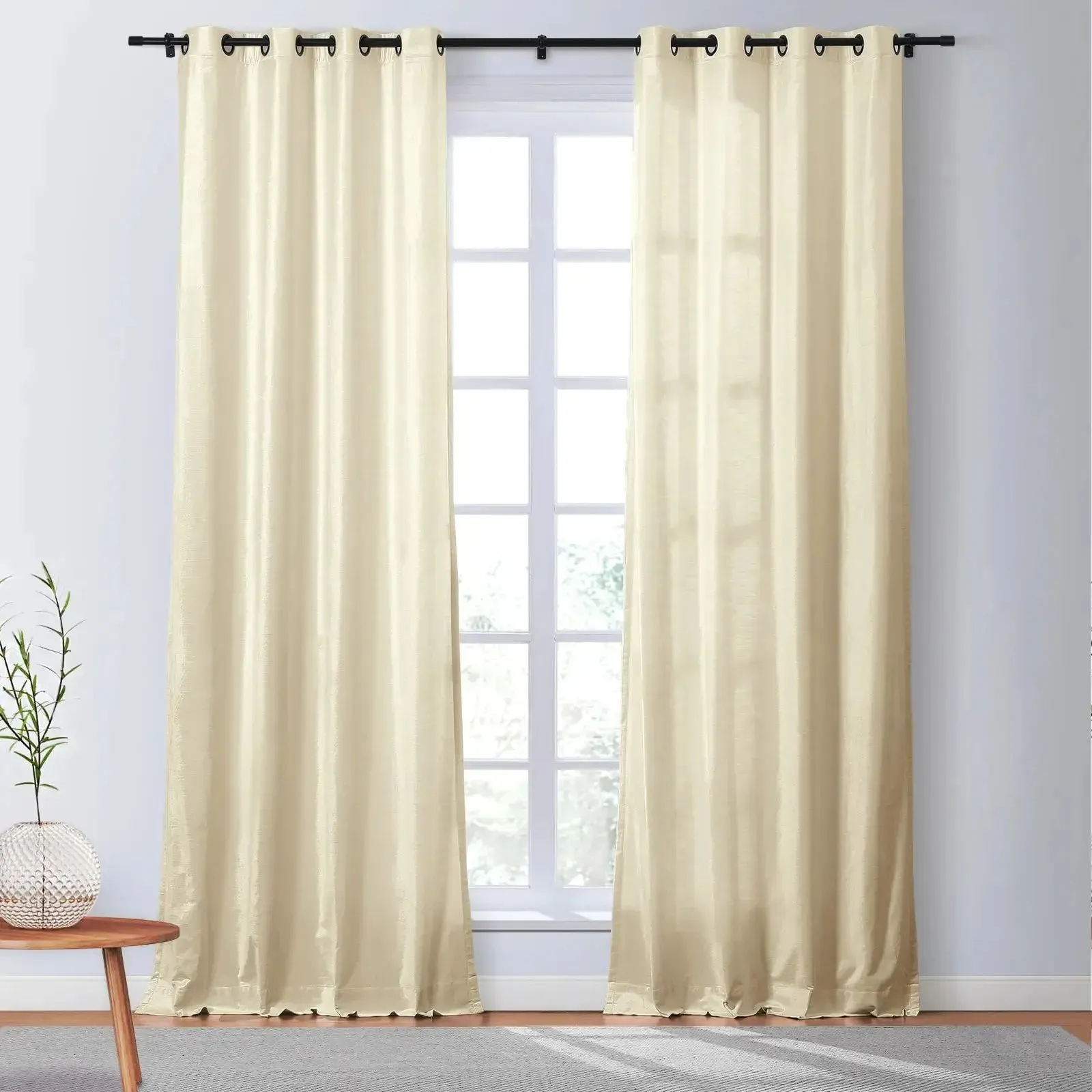 Veda Luster Cotton Velvet Drapery Grommet