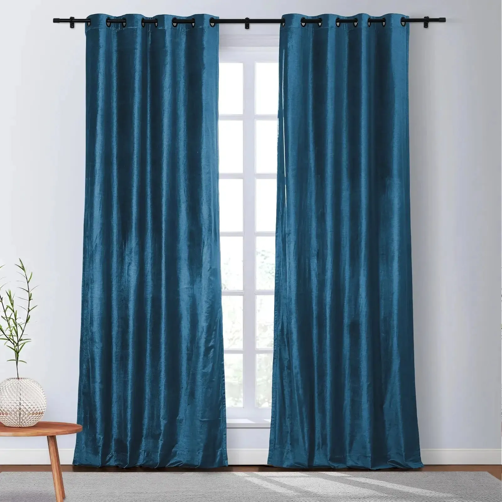 Veda Luster Cotton Velvet Drapery Grommet