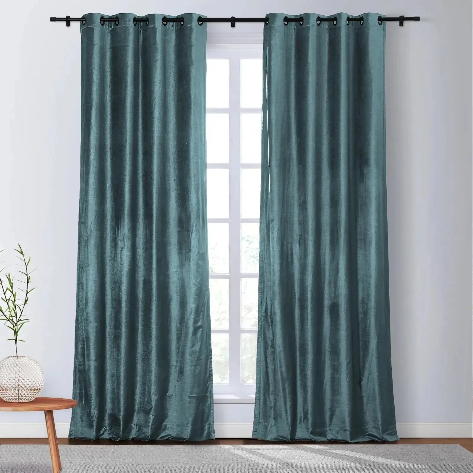Veda Luster Cotton Velvet Drapery Grommet