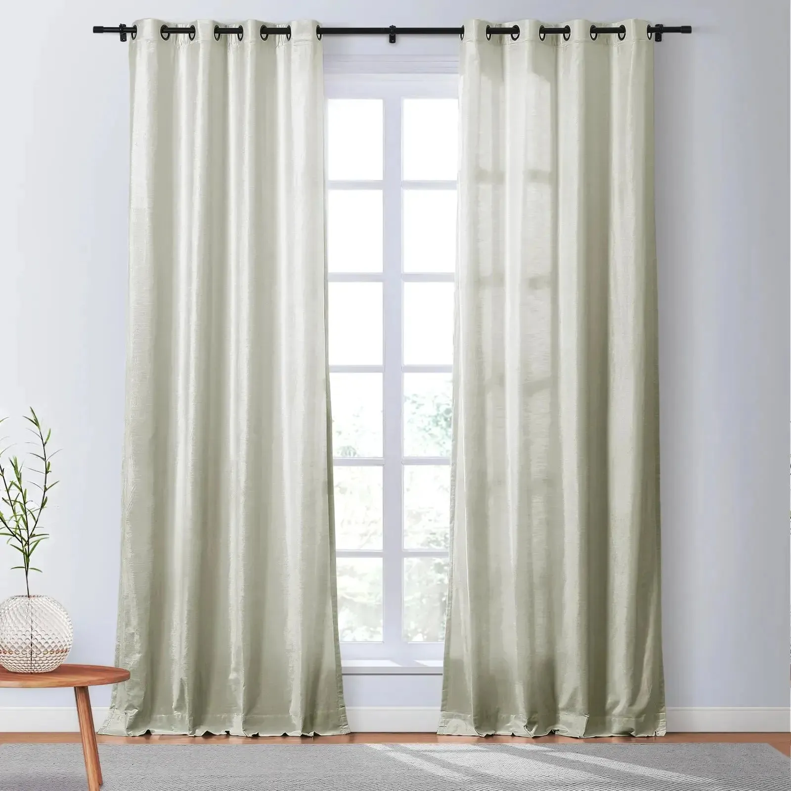 Veda Luster Cotton Velvet Drapery Grommet