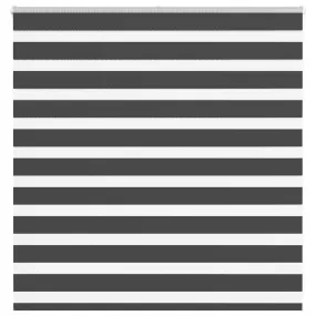 vidaXL Zebra Blind Black 145x100 cm Fabric Width 140.9 cm Polyester