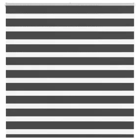 vidaXL Zebra Blind Black 145x150 cm Fabric Width 140.9 cm Polyester