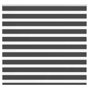 vidaXL Zebra Blind Black 165x100 cm Fabric Width 160.9 cm Polyester