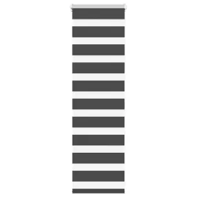 vidaXL Zebra Blind Black 40x100 cm Fabric Width 35.9 cm Polyester
