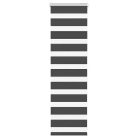 vidaXL Zebra Blind Black 50x100 cm Fabric Width 45.9 cm Polyester