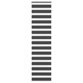 vidaXL Zebra Blind Black 50x230 cm Fabric Width 45.9 cm Polyester