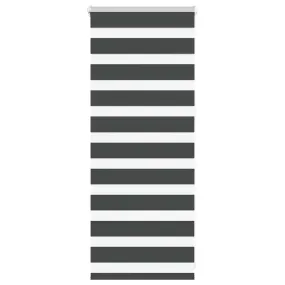 vidaXL Zebra Blind Black 60x100 cm Fabric Width 55.9 cm Polyester