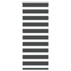 vidaXL Zebra Blind Black 60x150 cm Fabric Width 55.9 cm Polyester