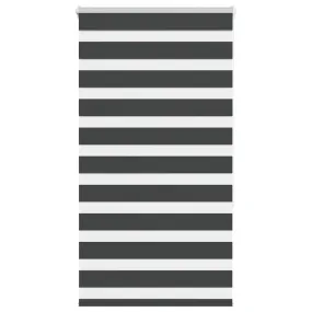 vidaXL Zebra Blind Black 70x150 cm Fabric Width 65.9 cm Polyester