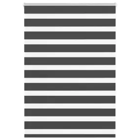 vidaXL Zebra Blind Black 95x150 cm Fabric Width 90.9 cm Polyester