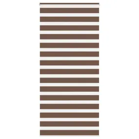 vidaXL Zebra Blind Brown 105x230 cm Fabric Width 100.9 cm Polyester