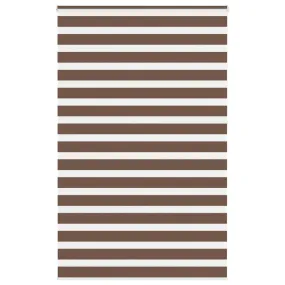 vidaXL Zebra Blind Brown 145x230 cm Fabric Width 140.9 cm Polyester
