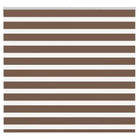 vidaXL Zebra Blind Brown 155x100 cm Fabric Width 150.9 cm Polyester