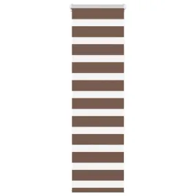 vidaXL Zebra Blind Brown 40x150 cm Fabric Width 35.9 cm Polyester