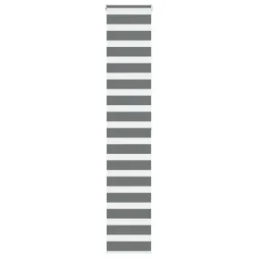 vidaXL Zebra Blind Dark Grey 40x200 cm Fabric Width 35.9 cm Polyester