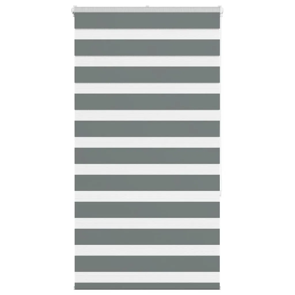 vidaXL Zebra Blind Dark Grey 70x150 cm Fabric Width 65.9 cm Polyester