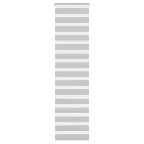 vidaXL Zebra Blind Light Grey 60x230 cm Fabric Width 55.9 cm Polyester