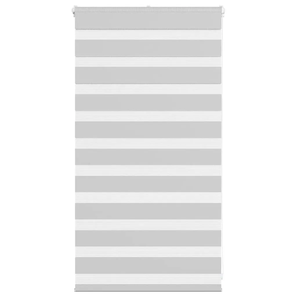 vidaXL Zebra Blind Light Grey 70x100 cm Fabric Width 65.9 cm Polyester
