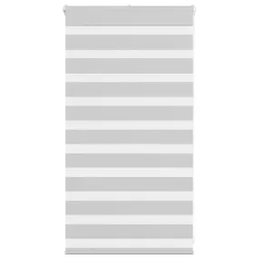 vidaXL Zebra Blind Light Grey 70x100 cm Fabric Width 65.9 cm Polyester