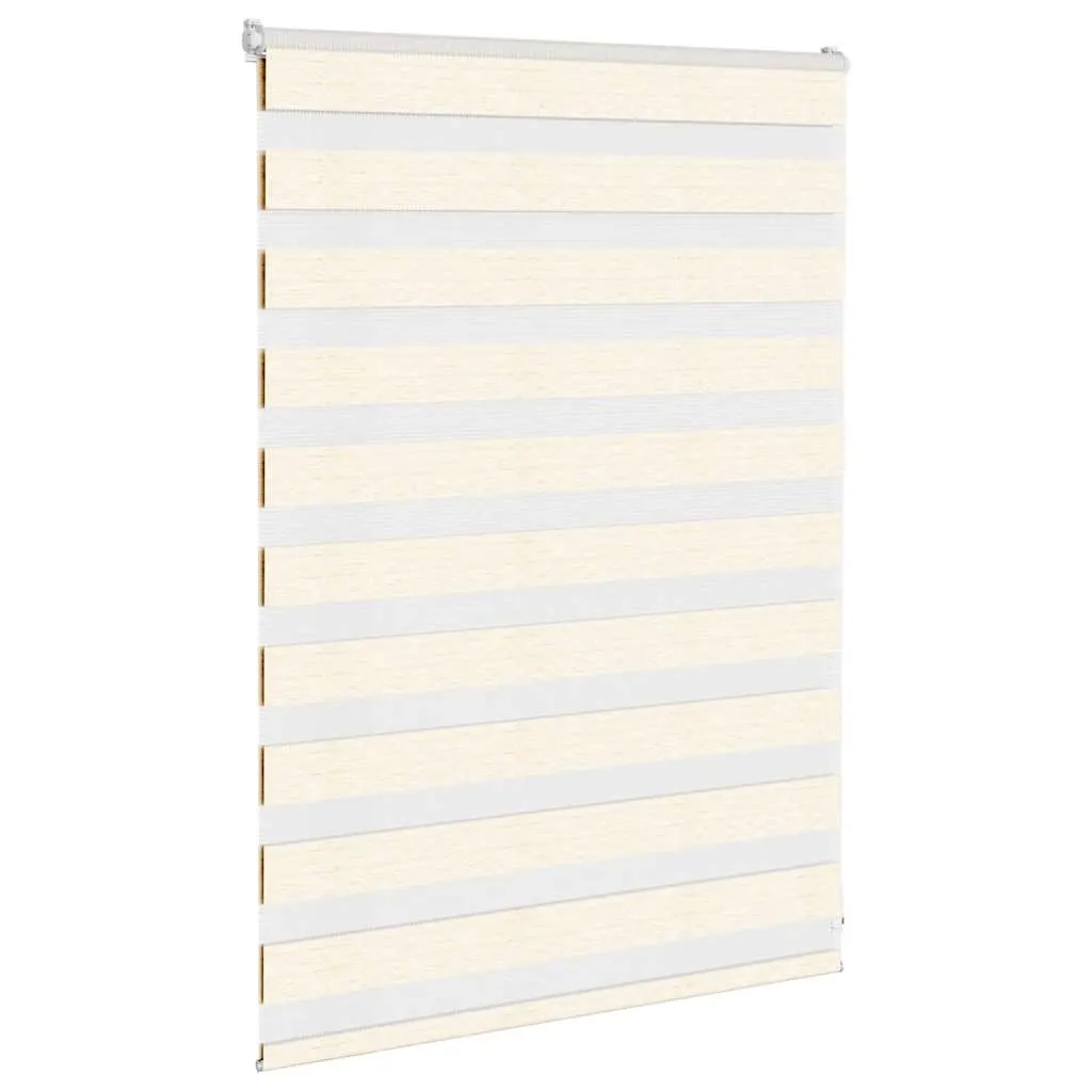 vidaXL Zebra Blind Marble Beige 100x100 cm Fabric Width 95.9 cm Polyester