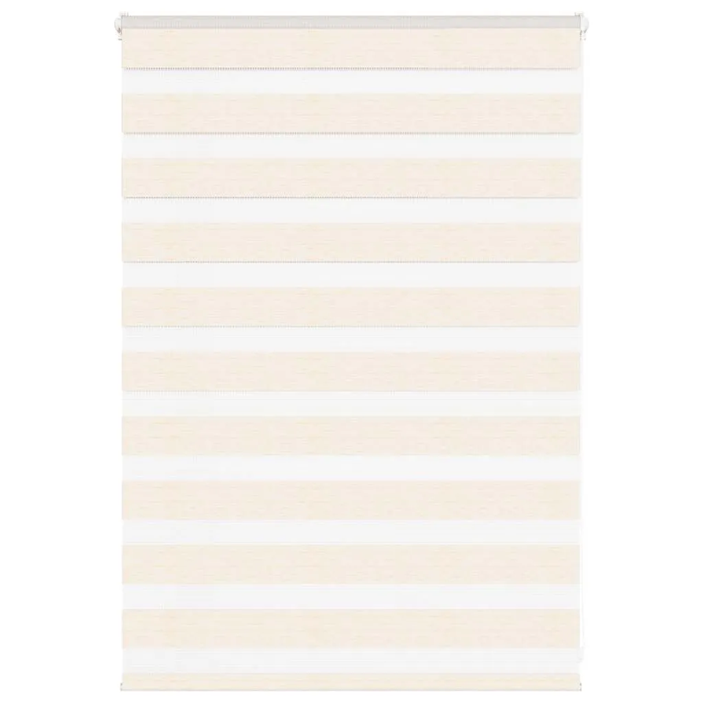 vidaXL Zebra Blind Marble Beige 105x100 cm Fabric Width 100.9 cm Polyester