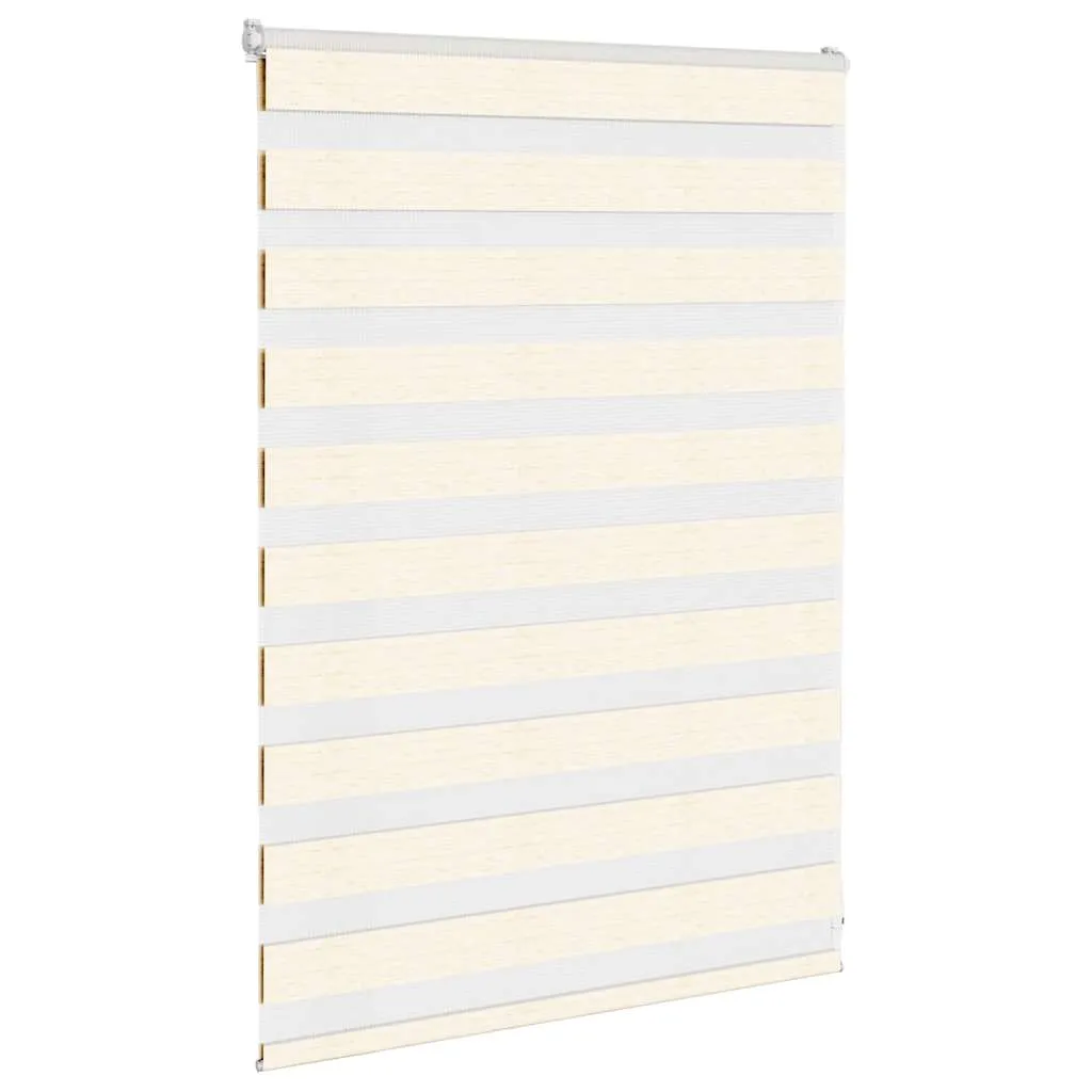 vidaXL Zebra Blind Marble Beige 105x100 cm Fabric Width 100.9 cm Polyester