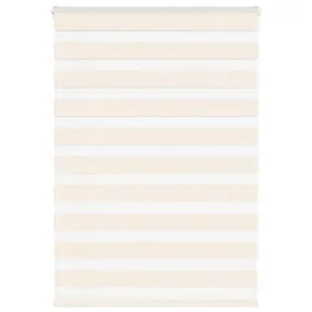 vidaXL Zebra Blind Marble Beige 105x100 cm Fabric Width 100.9 cm Polyester