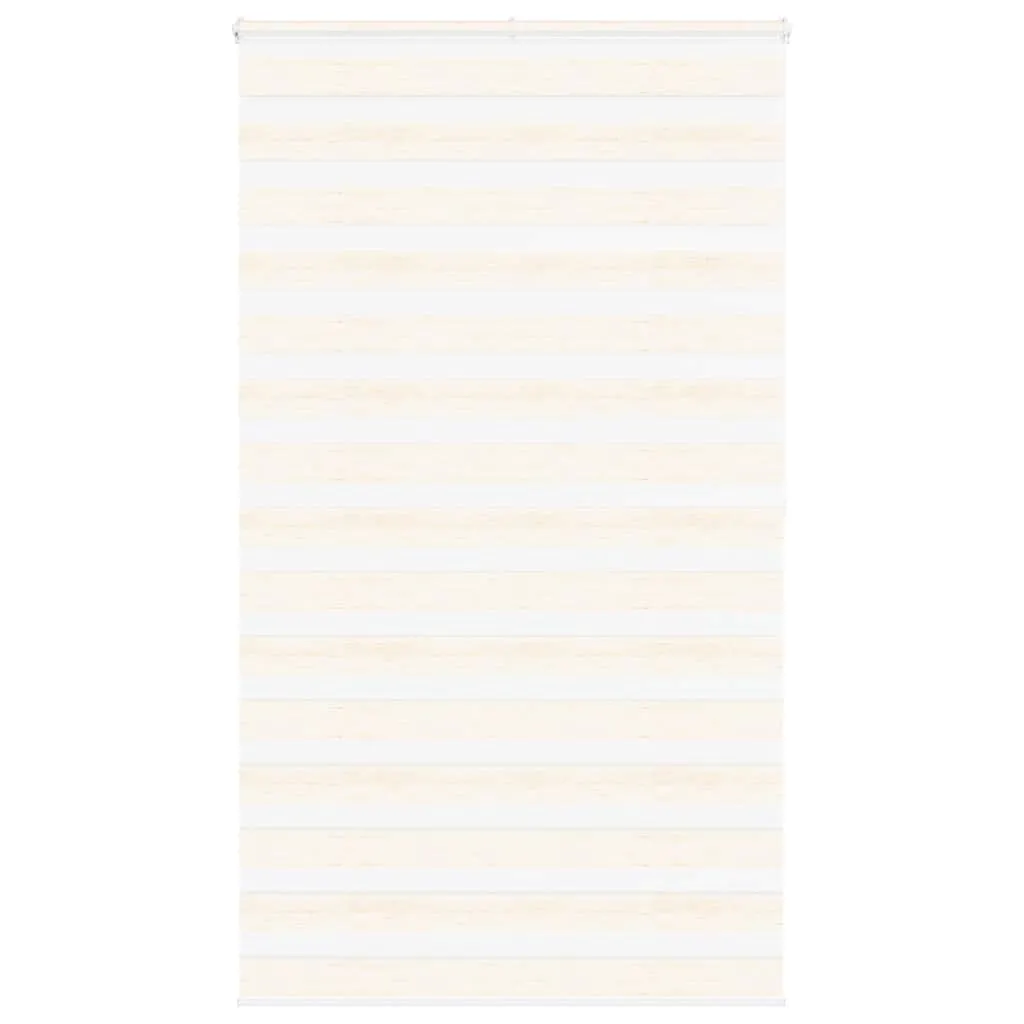 vidaXL Zebra Blind Marble Beige 125x200 cm Fabric Width 120.9 cm Polyester