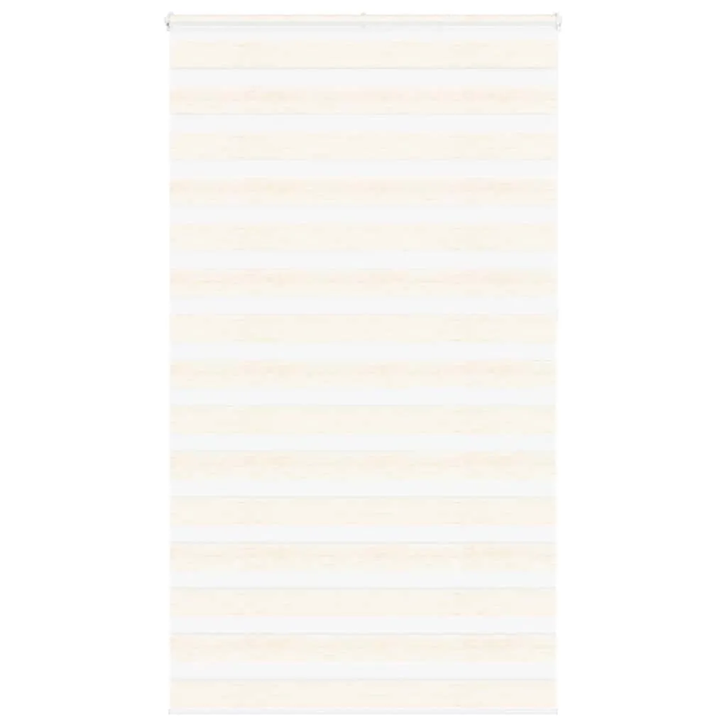 vidaXL Zebra Blind Marble Beige 125x230 cm Fabric Width 120.9 cm Polyester