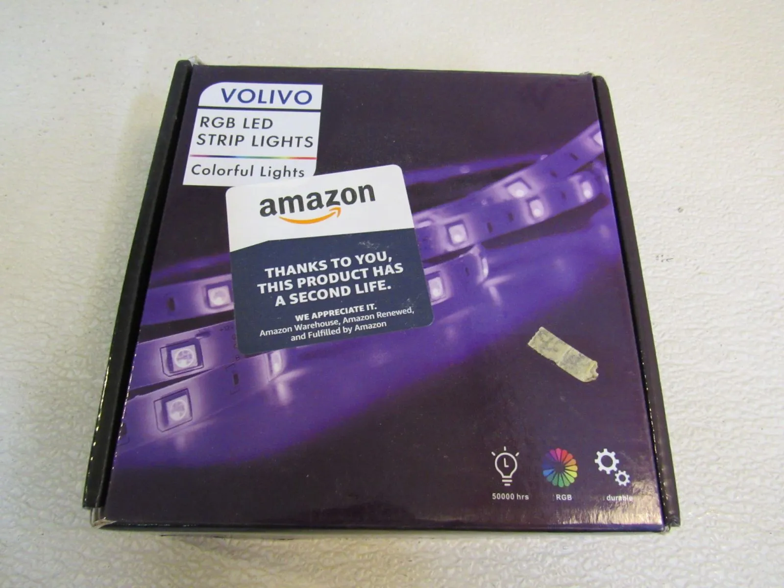 Volivo RGB LED Strip Lights Multicolored 25-ft Left R35-75NWF-02 -- Used