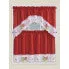 Wholesale Apple embroidered Window Curtain Set