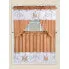 Wholesale big flower leaf Embroidered Window Curtain Set