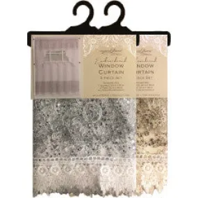 Wholesale palace theme Lace Window Curtain Set