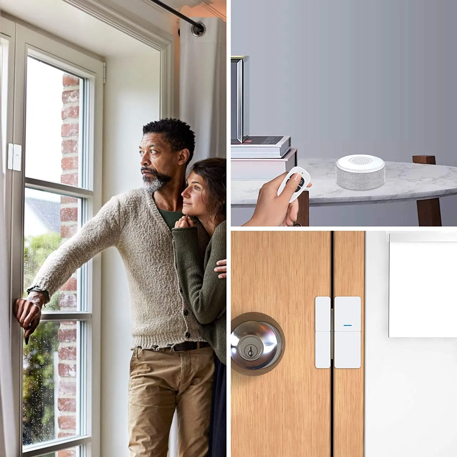 Wifi Door Alarm System, Wireless DIY Smart Home Security System, with Phone APP Alert, 8 Pieces-Kit (Alarm Siren, Door Window Sensor, Remote), Work with Alexa, for House, Apartment, Alpha by Tolviviov