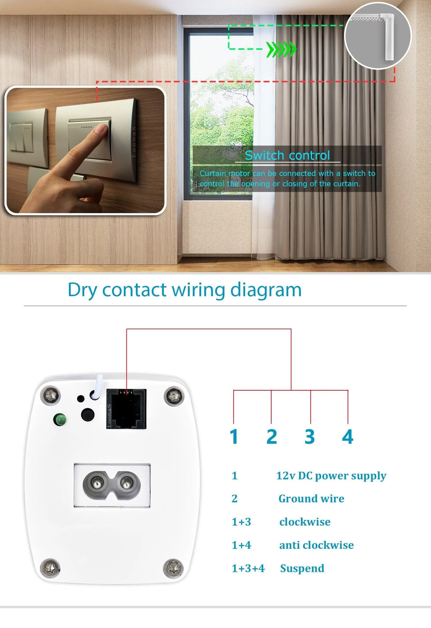 WiFi Smart Curtain control