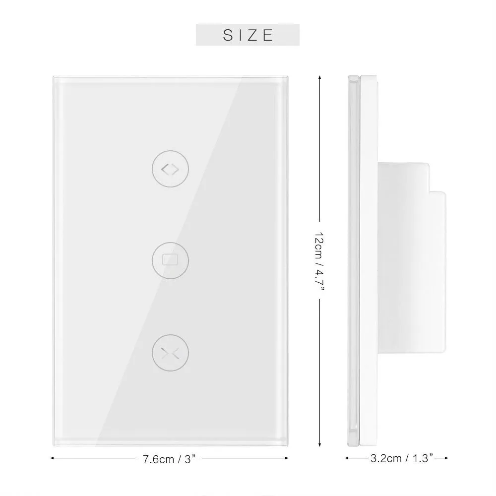 WiFi Smart Curtain Switch Smart Life Tuya APP Electric Motorized Curtain Blind Roller Shutter Works with Alexa and Google Home