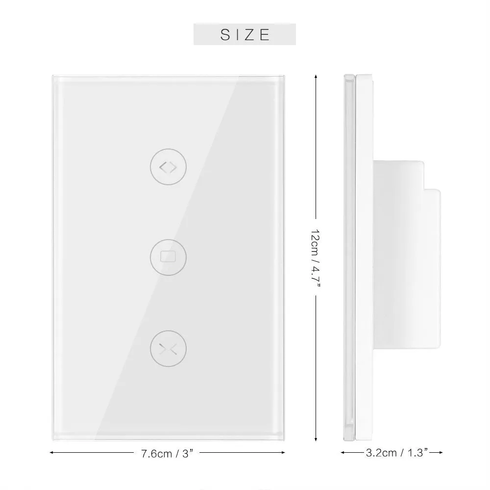 WiFi Smart Curtain Switch Smart Life Tuya APP Electric Motorized Curtain Blind Roller Shutter Works with Alexa and Google Home