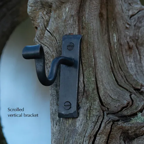 Wrought Iron Bay Window Pole with Short Barrels