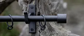 Wrought Iron Bay Window Pole with Short Barrels