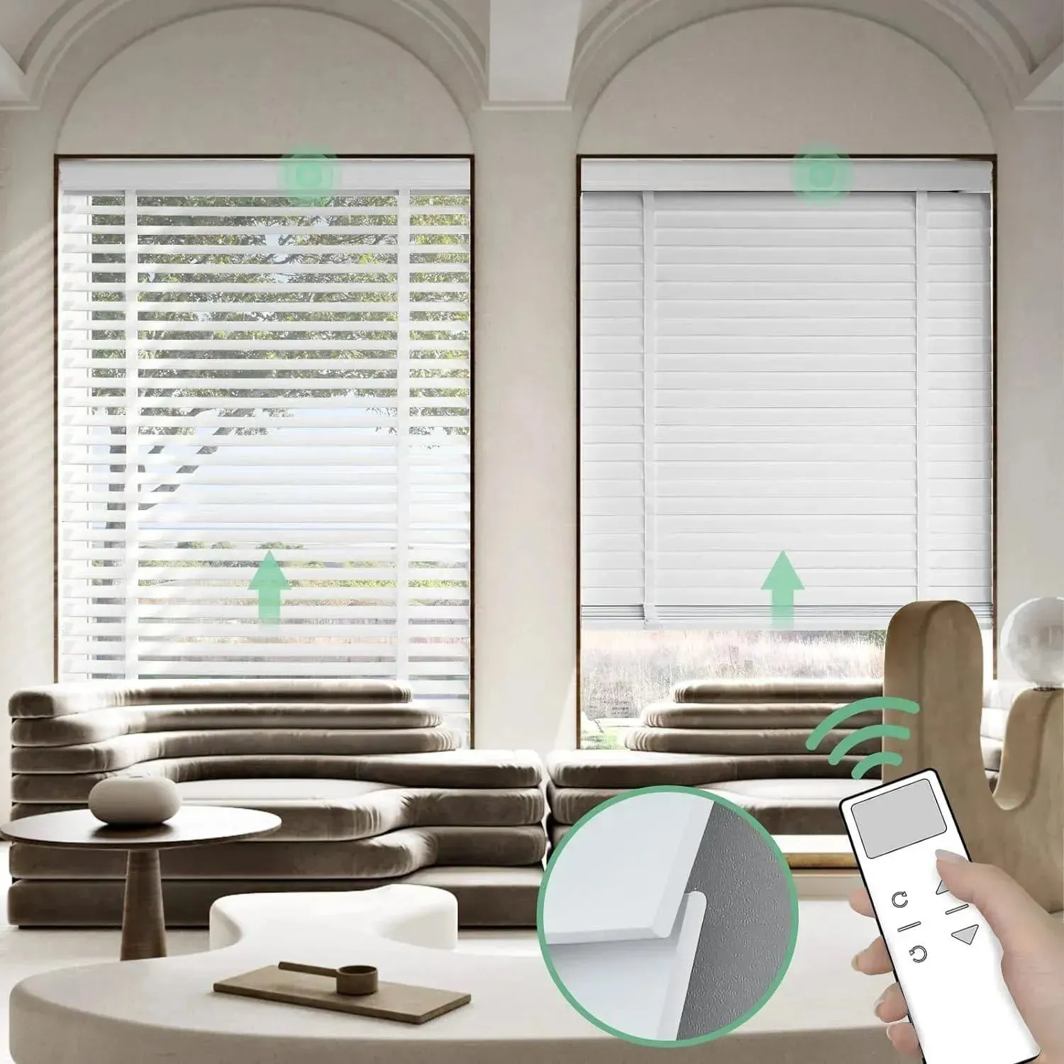 Yoolax Motorized Real Wood Blinds