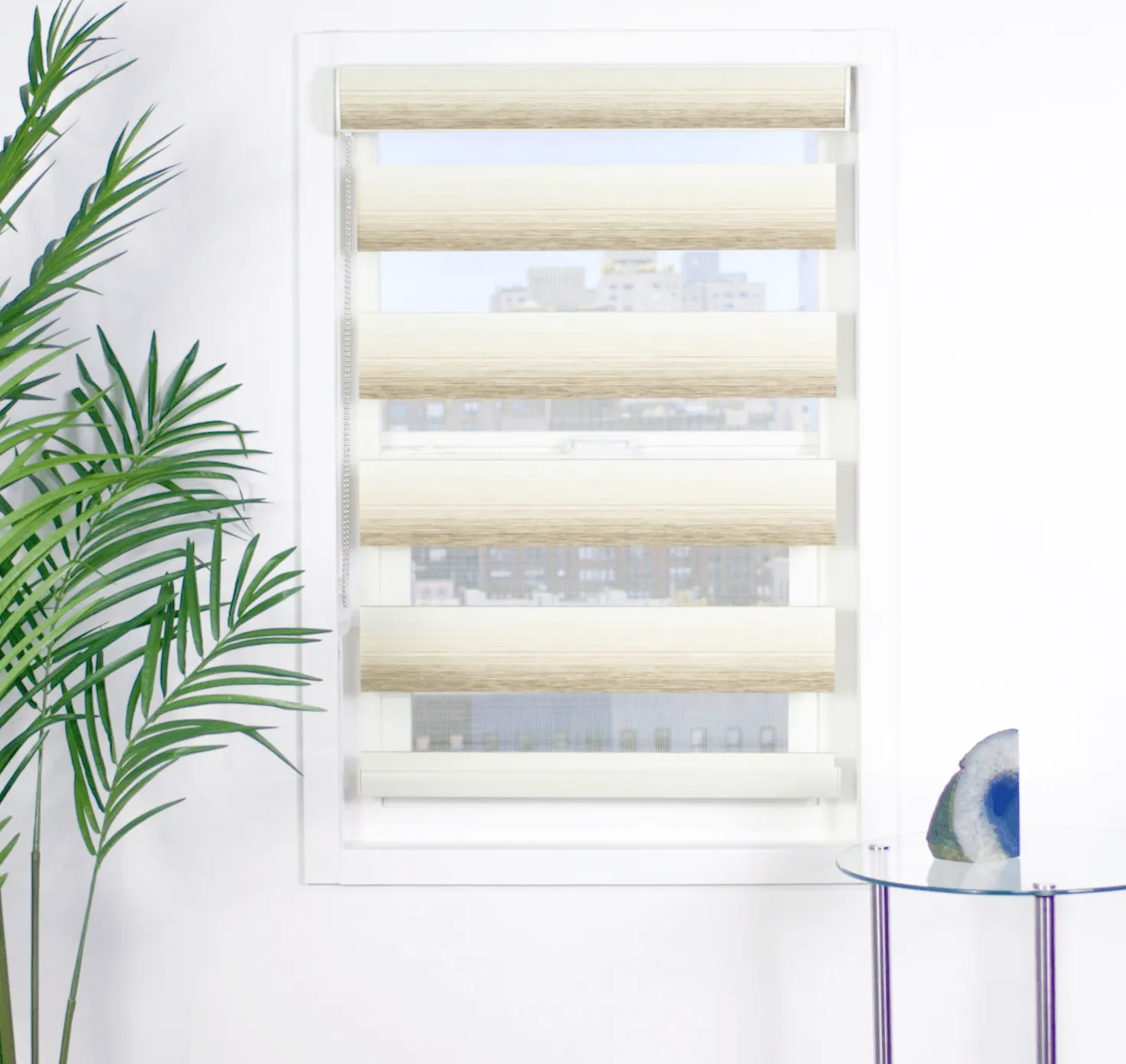 Zebra Light Filtering Roller Shades