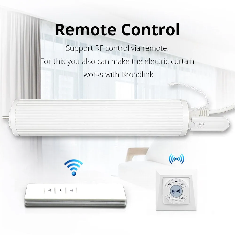 Zemismart Smart Curtain Blind Motor Alexa Echo Google Home Tuya WiFi Control Broadlink RF Control Electric Stage Curtains