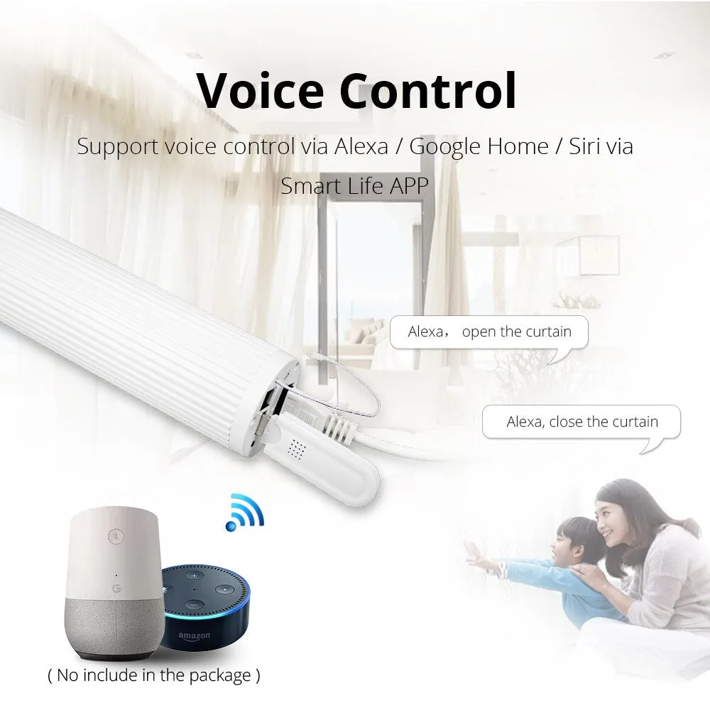 Zemismart Smart Curtain Blind Motor Alexa Echo Google Home Tuya WiFi Control Broadlink RF Control Electric Stage Curtains