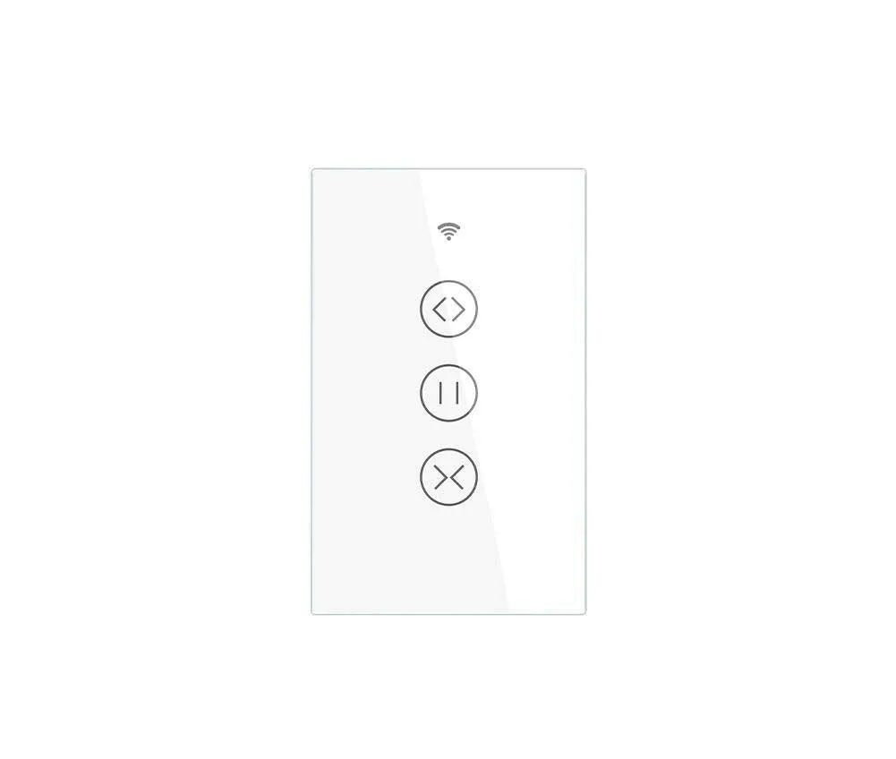 ZigBee RF433 Smart Curtain Blinds Shutter Touch Switch Multi-control Neutral Wire Required US