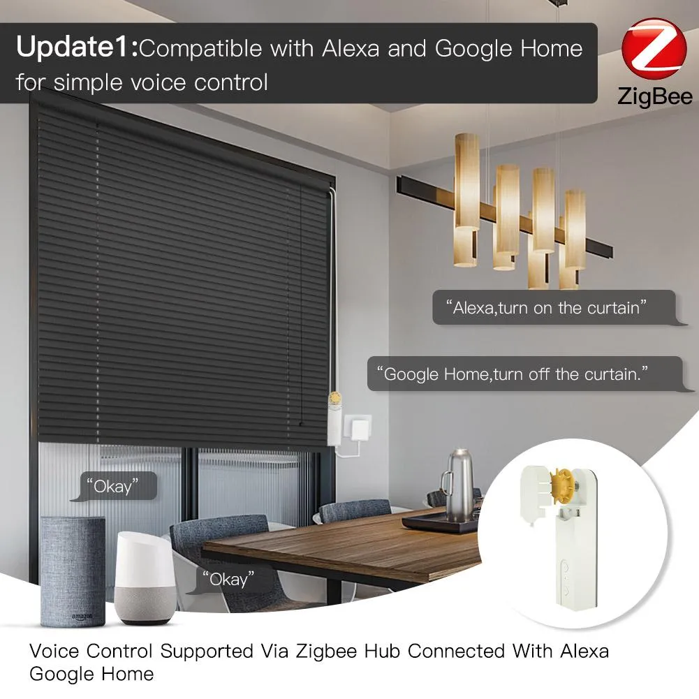 ZigBee Smart DIY Motorized Roller Blinds/Shades Drive Motor 2MQTT Setup Available Am43
