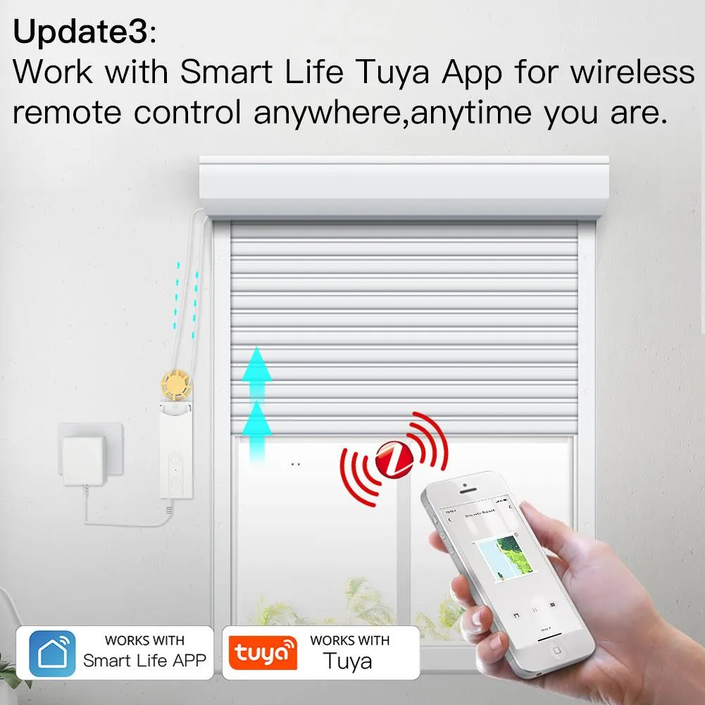 ZigBee Smart DIY Motorized Roller Blinds/Shades Drive Motor 2MQTT Setup Available Am43